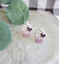 Image 5 of Cute Cupcake Stud Earrings