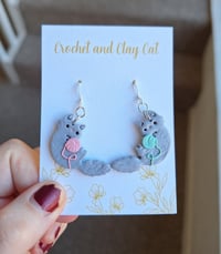 Image 7 of Yarn and Cat Earrings