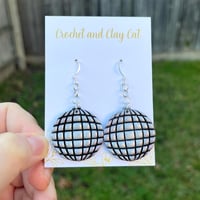 Image 5 of Disco Ball Dangle Earrings | Sparkly Party Looks | Dancing Date Night | Birthday Girl Jewelry | H...