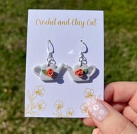 Image 5 of Floral Watering Can Earrings