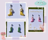 Image 6 of Floral Rainboots Earrings 