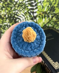 Image 8 of Flameless Candle Candle Crochet Plush | Cozy Teacandle Bookish Plushie