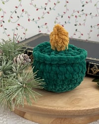 Image 9 of Flameless Candle Candle Crochet Plush | Cozy Teacandle Bookish Plushie
