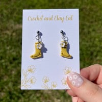 Image 7 of Floral Rainboots Earrings 