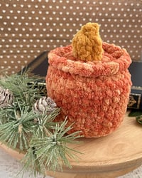 Image 10 of Flameless Candle Candle Crochet Plush | Cozy Teacandle Bookish Plushie