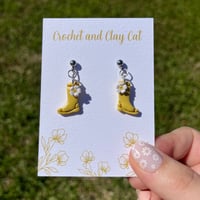 Image 8 of Floral Rainboots Earrings 