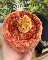 Image 11 of Flameless Candle Candle Crochet Plush | Cozy Teacandle Bookish Plushie