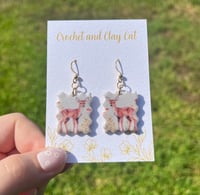 Image 8 of Watercolor Deer Earrings 