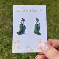 Image 9 of Floral Rainboots Earrings 