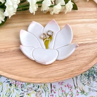 Image 4 of Lotus Flower Trinket Trays | Floral Jewelry Dish