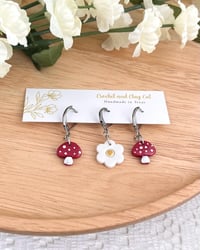 Image 1 of Cottagecore Stitch Markers for Crochet and Knitting