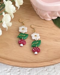 Image 3 of Cottagecore Charm Dangly Earrings