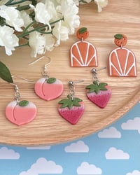 Image 1 of Dangly Fruit Earrings