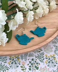 Image 7 of Floral Teapot Earrings 
