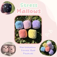 Image 1 of Crochet Marshmallow Stress Ball 