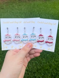 Image 2 of Christmas Cat Earrings | Winter Kitten Earrings