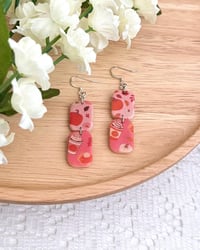 Image 3 of Hot Pink Pumpkin Earrings 