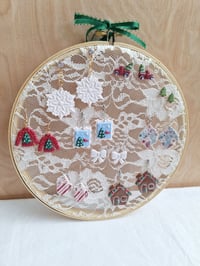 Image 7 of Embroidery Hoop Jewelry Holder | Earrings Organizer