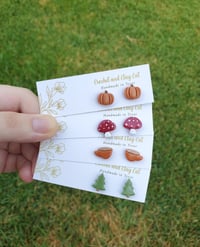 Image 2 of Fall Cottagecore Stud Earrings