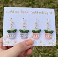 Image 4 of Pastel Potted Plant Earrings