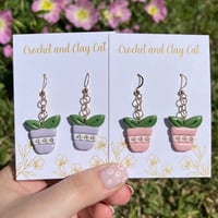 Image 5 of Pastel Potted Plant Earrings