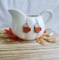 Image 4 of Pumpkin Spice Latte Earrings