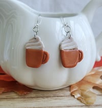 Image 5 of Pumpkin Spice Latte Earrings