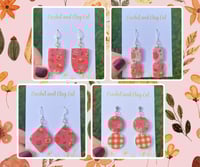 Image 6 of Hot Pink Pumpkin Earrings 