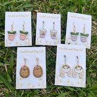 Image 8 of Floral Hedgehog Earrings