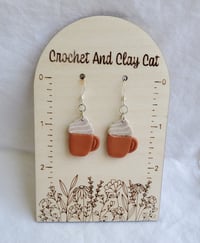 Image 7 of Pumpkin Spice Latte Earrings