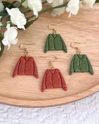 Image 1 of Cozy Sweater Dangle Earrings 