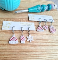 Image 4 of Candycane Christmas Stitch Markers for Crochet and Knitting