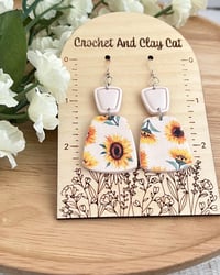 Image 3 of Sunflower Fall Earrings 