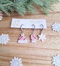 Image 5 of Candycane Christmas Stitch Markers for Crochet and Knitting
