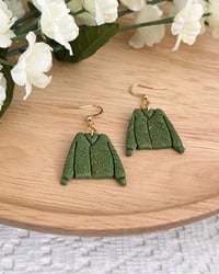 Image 3 of Cozy Sweater Dangle Earrings 