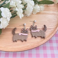 Image 2 of Handmade Ragdoll Cat Earrings