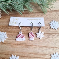 Image 6 of Candycane Christmas Stitch Markers for Crochet and Knitting