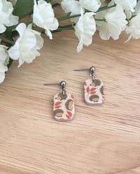 Image 3 of Fall Hedgehog Earrings