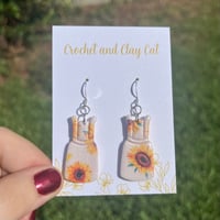Image 6 of Sunflower Fall Earrings 