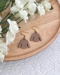 Image 7 of Cozy Sweater Dangle Earrings 