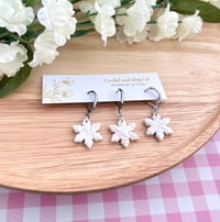 Image 5 of Snowflake Stitch Markers for Crochet and Knitting | Leverback Stitch Counters