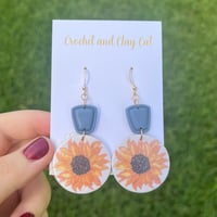 Image 8 of Sunflower Fall Earrings 