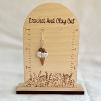 Image 4 of Ice Cream Cone Earrings | Food Jewelry 