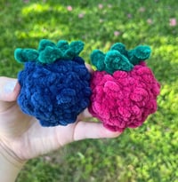 Image 1 of Cute Raspberry and Blackberry Bag Charms 