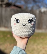 Image 1 of Jumbo Stress Mallow Crochet Marshmallow