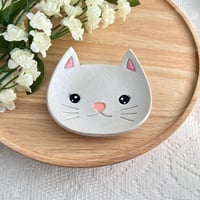 Image 2 of Handmade Clay Cat Trinket Tray 