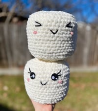 Image 2 of Jumbo Stress Mallow Crochet Marshmallow