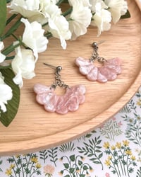 Image 5 of Gemstone Crystal Dangly Clay Earrings