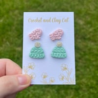 Image 3 of Cozy Hat and Mitten Stud Earrings