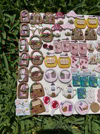 Image 9 of Floral Bookshelf Dangly Earrings